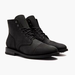 Thursday Boots Men's Black Lace-Up Boots (Captain)